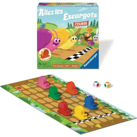 Allez les escargots - Ravensburger - Jeu desociété enfants - Jeu de parc 33,99 €