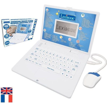 Ordinateur Educatif Bilingue (FR/EN) Enfant - LEXIBOOK - 124 activités 57,99 €